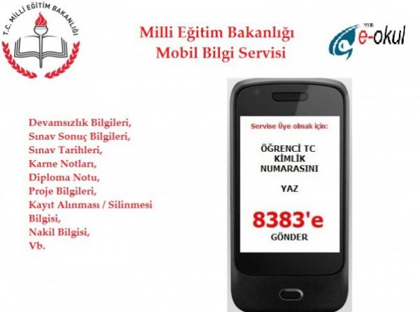 MEB Mobil Bilgi Servisi 8383